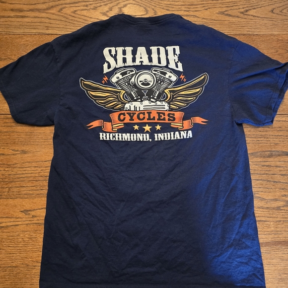 Eagle Graphic Nature T Shirt Shade Cycles Richmond Indiana Motorcycle Shop Tee - Picture 2 of 5